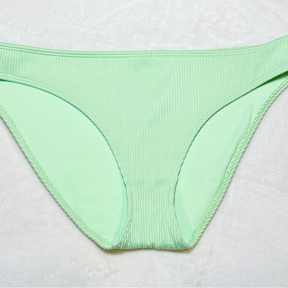 Hollister Swim Eucalyptus Green Ribbed Swim Bottoms in XL